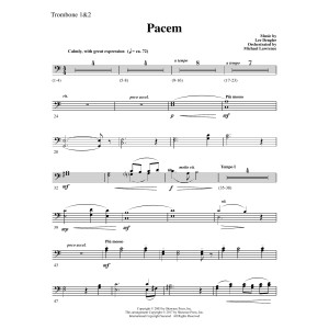 Pacem - Trombone 1 & 2
